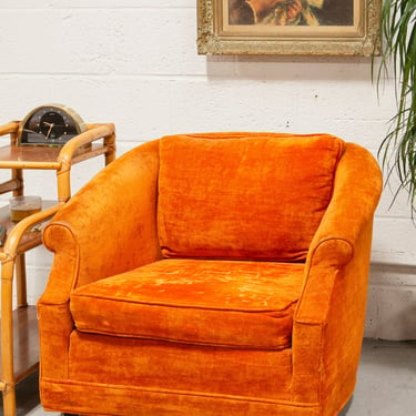 Vintage Orange Club Chair