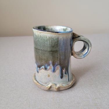 Handmade stoneware mug Rustic coffee tea cup Artist made drinkware Farmhouse pottery 