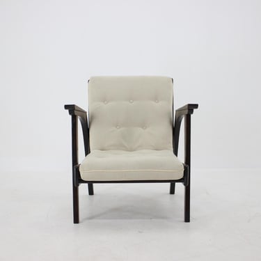 1960s Design Oak Armchair, Czechoslovakia 