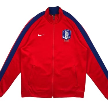 2014 Nike Korea Football Association Double Sided National Soccer Team Full Zip Warm Up Jacket Size Large 