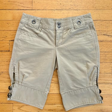 Vintage Y2K Diesel Beige Khaki Shorts Military Style Cargo XS Small by TimeBa