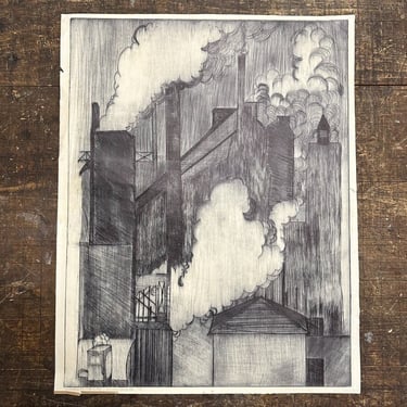 1970s Industrial Etching by Donna Danhelka - 