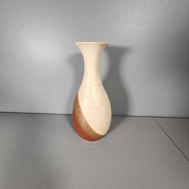 Large Ceramic Pottery Vase Signed 11" Tall 