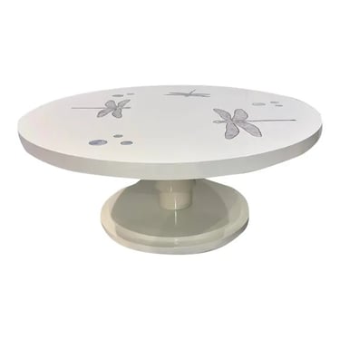 Theodore Alexander Modern Mother of Pearl Dragonfly Cocktail Table
