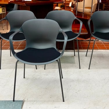Set of 4 Fritz Hansen Nap Armchairs with Seat Cushion, Stacking - Free Shipping 