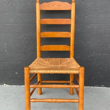 Rush Seat Ladder Back Side Chair