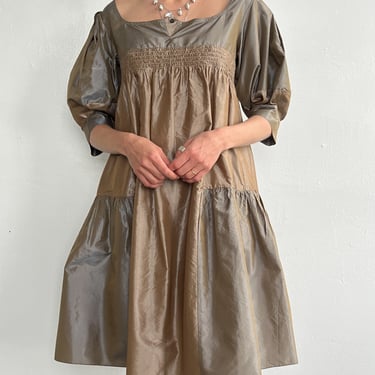 Miu Miu Iridescent Silk Tulle Dress (L)