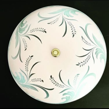 1940s Nouveau Pink Flush Mount 