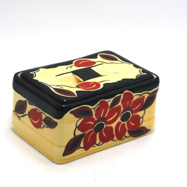 vintage Ditmar Urbach Czechoslovakian Porcelain Box with Lid 