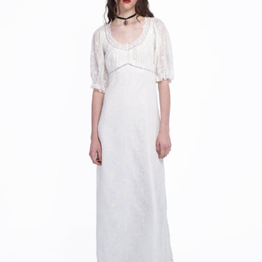 Poppy Embroidered Chiffon Dress