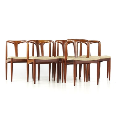 Johannes Andersen Mid Century Rosewood Julian Dining Chairs - Set of 8 - mcm 