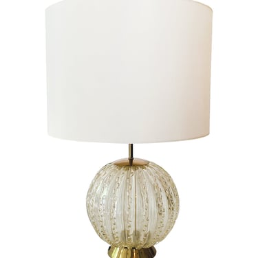 20th Century Murano Glass Globe Table Lamp
