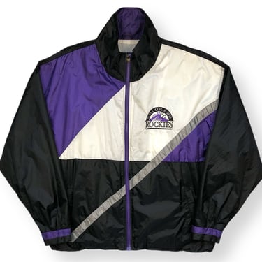 Vintage 90s MLB Colorado Rockies Baseball ORIGINAL Windbreaker