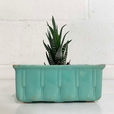 Vintage Teal Planter Turquoise Blue Mid-Century California Pottery CP 3006 Indoor Plant Pot USA 1950s 