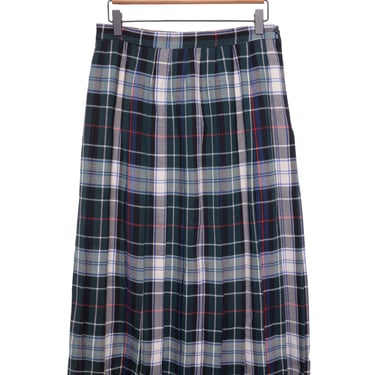 Wool Pleated Midi Skirt