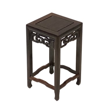 3.75" Chinese Brown Wood Square Tall Table Top Stand Display Easel ws2915E 