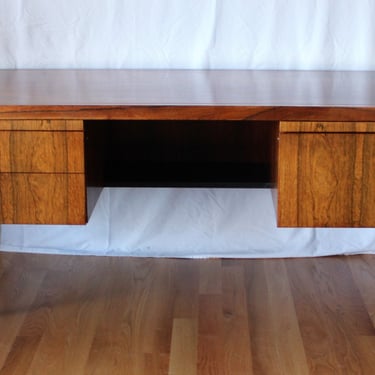 Mid Century Modern Rosewood Chrome Desk by Richard Schultz for Knoll-Not Marked 