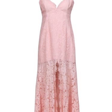 Fame and Partners - Blush Pink Lace Sleeveless Cut Out Back Dress Sz 10