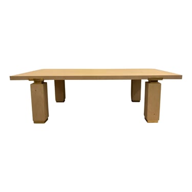 Judith Leiber for Theodore Alexander Beige Wood Cocktail Table