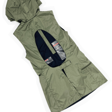 Prada Sport cutout back hooded vest