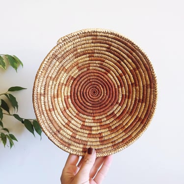 Vintage African Botswana Woven Basket 