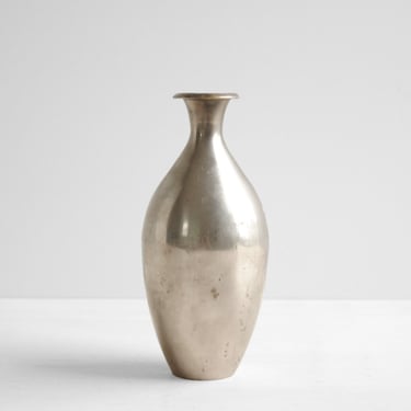Vintage Stainless Metal Vase 