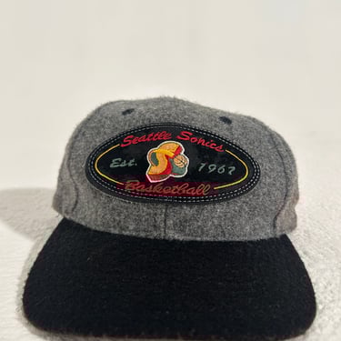 Vintage Wool Seattle Supersonics Sports Specialties Snapback Hat