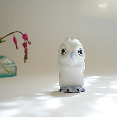 Miniature Herend Figurine  Porcelain Owl Collectible Gift Wise Old Owl 
