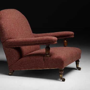 Howard & Sons Armchair in Pierre Frey Tweed