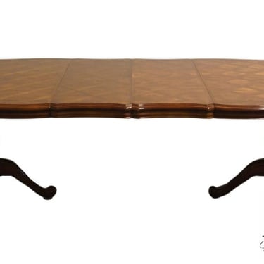 UNIVERSAL FURNITURE Country French Provincial 97" Double Pedestal Dining Table w. Banded Wood Top 