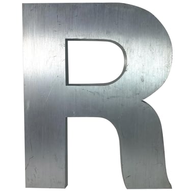 1950's Vintage American Spanjer Brothers Brushed Aluminum Letter | Eron ...