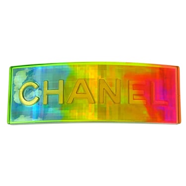Chanel Hair Clip Hairpin Barrette Gold 97P