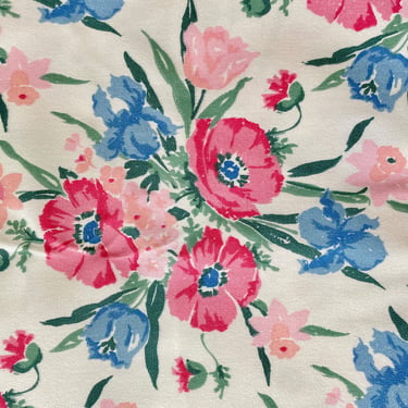 Vintage Pink Floral Sunbrella Fabric by Randy Trull International 