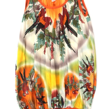 Jean Paul Gaultier Soleil Parrot Print Mini Dress