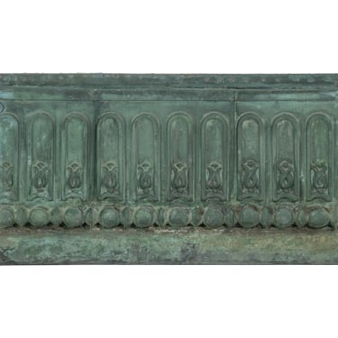 Reclaimed 40.25 in. Copper Egg & Dart Frieze Wall Hanging