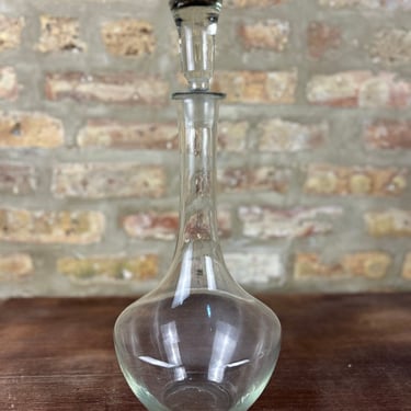 Oversized Glass Decanter w/Stopper 