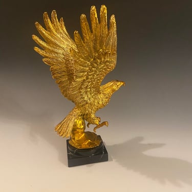 Triumphant Treasure- Golden Eagle Sculpture- Bradford Exchange Limited Edition 