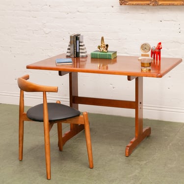 Rental of the Danish Modern Teak Butcherblock Dining Table / Desk / Workspace