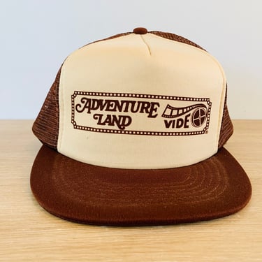 Vintage Adventure Land Video Snapback Hat Cap 