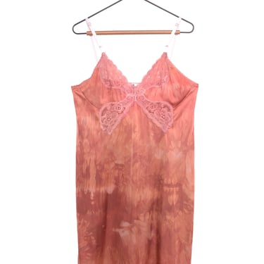 Hand-Dyed Lace Slip Dress