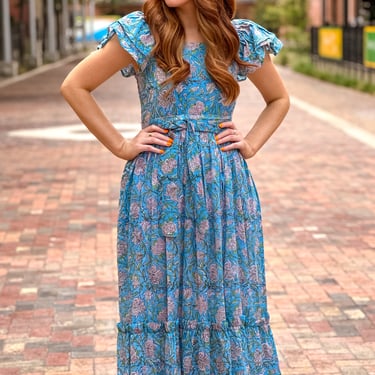 Bohemian Gemme Olivia Dress- Blue Skies