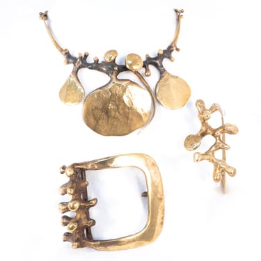 Jack Boyd Studio Bronze Set - Necklace - Bracelet - Buckle