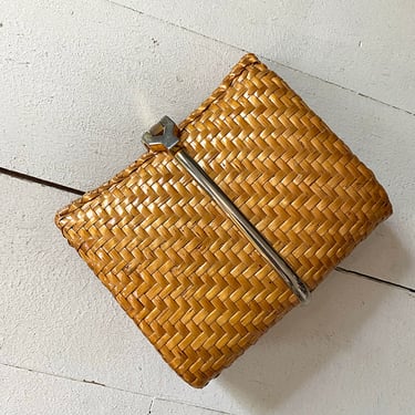 1960's Italian Wicker Clutch