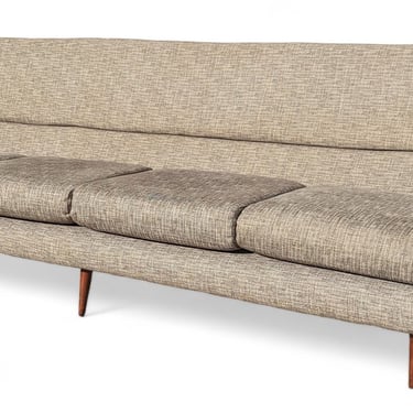 Mid Century Modern Milo Baughman Tuxedo Sofa 