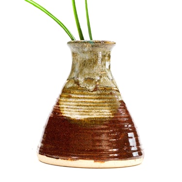 VINTAGE: Signed Studio Glazed Pottery Vase - Small Vase - SKU 25-D-00017515 