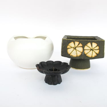 Ikebana Vintage Japanese Ceramic Pots (Sold individually) 
