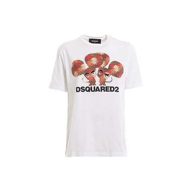 Dsquared2 Cotton Logo T-Shirt Women