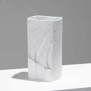 VASE EN PORCELAINE TEXTURÉE, MARTIN FREYER, 1980s