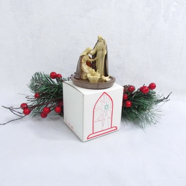 Vintage Nativity Scene Mini Manger Display - Holy Family - Christmas -Mod Depose -Made in Italy - Baby Jesus, Mary, Joseph - Religious Icon 
