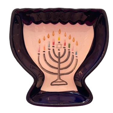 Menorah Tidbit Server Candy Dish or Tray 